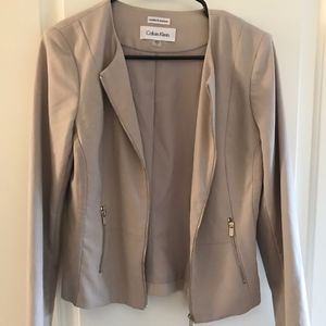 Cream Calvin Klein Blazer
